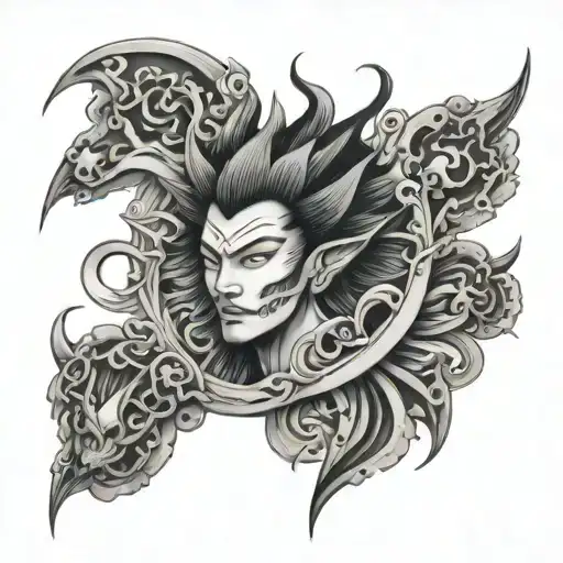 Yami Sukehiro tattoo design idea