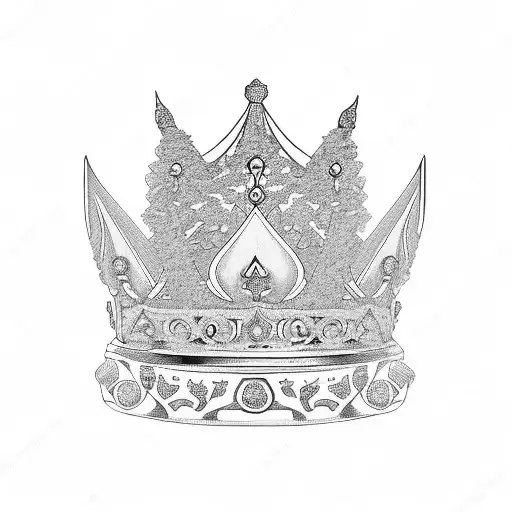 Crown Tattoo Design on Pinterest | Crown tattoos Queen crown tattoo ... | Crown  tattoo, Crown tattoo design, Tattoo stencils