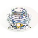 Seagull sailor smoking pipe and a hat tattoo design idea