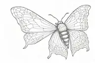 moth tattoo design idea