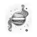 jupiter  tattoo design idea