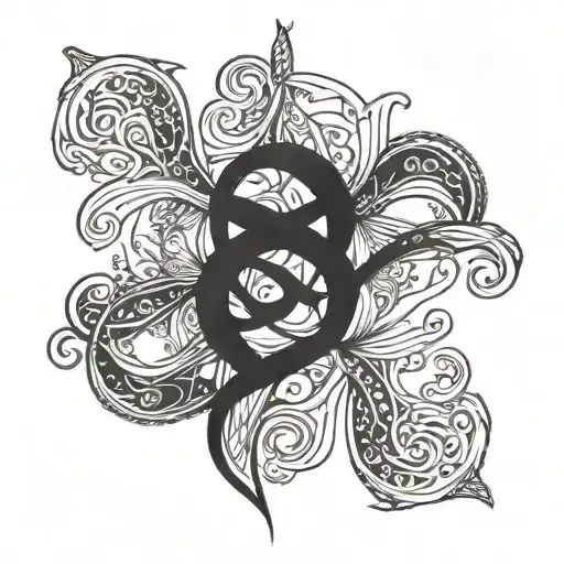 infinite symbol tattoo design idea