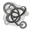 infinite symbol tattoo design idea