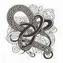 infinite symbol tattoo design idea