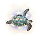 Turtle tattoo design idea