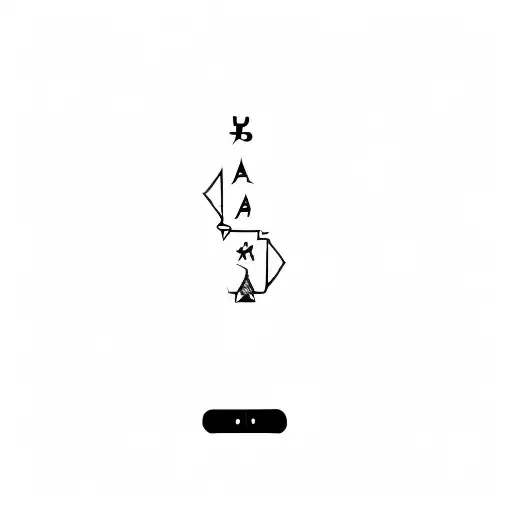 the word karma tattoo design idea