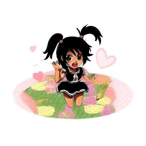 black chick tattoo design idea