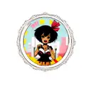 black chick tattoo design idea