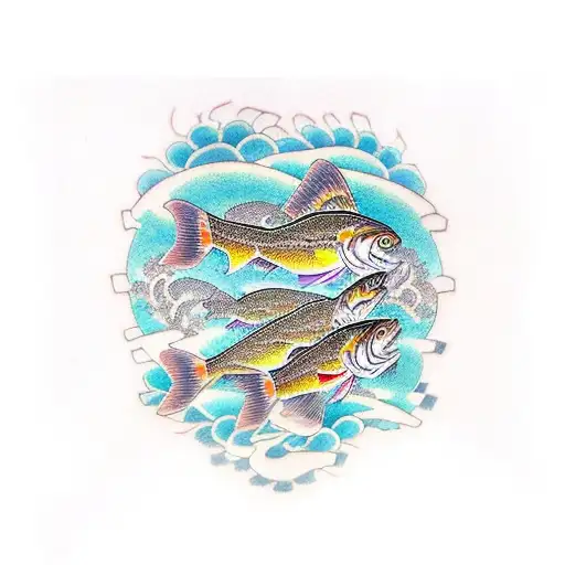 Grayling Trout tattoo design idea