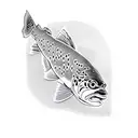 Grayling Trout tattoo design idea