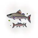 Grayling Trout tattoo design idea