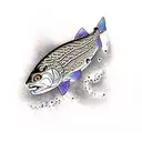 Grayling Trout tattoo design idea