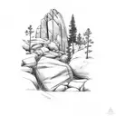 Boulder flatirons  tattoo design idea