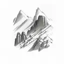 Boulder flatirons  tattoo design idea