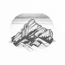 Boulder flatirons  tattoo design idea