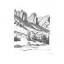 Boulder Colorado flatirons  tattoo design idea