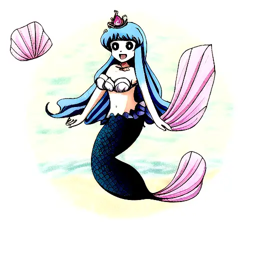 Mermaid tattoo design idea