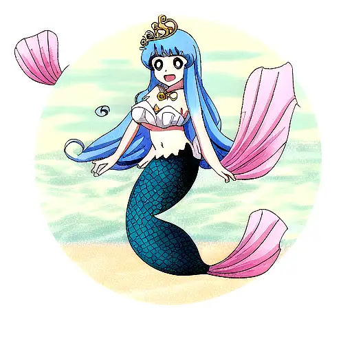 Mermaid tattoo design idea