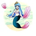 Mermaid tattoo design idea