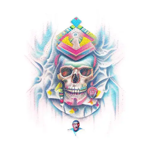 Colombian Caribbean tattoo design idea