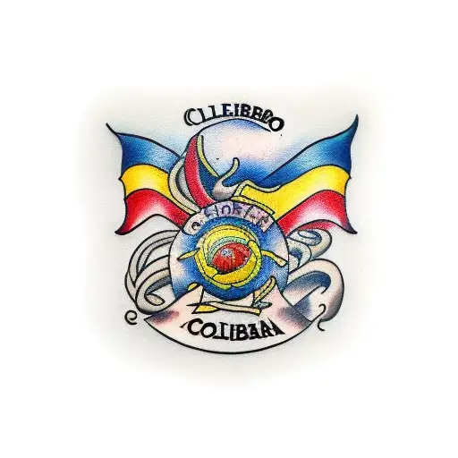 Colombian Caribbean tattoo design idea