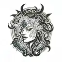 Medusa does tattoo design idea