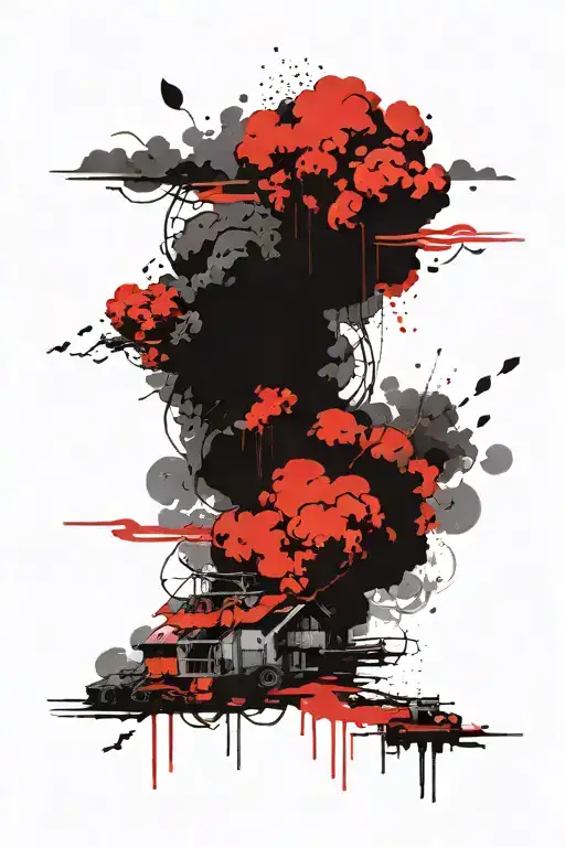 storm clouds  tattoo design idea