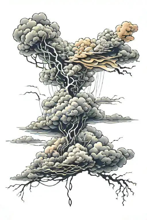 storm clouds  tattoo design idea