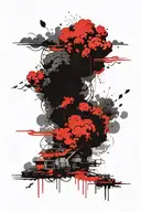 storm clouds  tattoo design idea