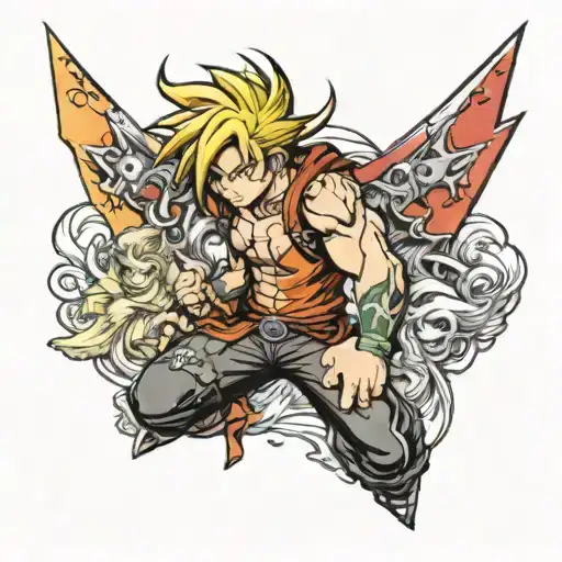 Manga panel  tattoo design idea