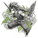 Manga panel  tattoo design idea