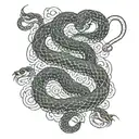 double headed snake tattoo design idea