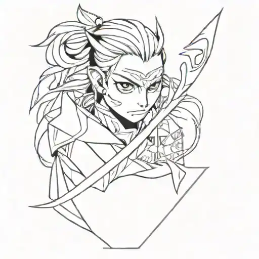 demon slayer tattoo design idea