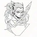 demon slayer tattoo design idea