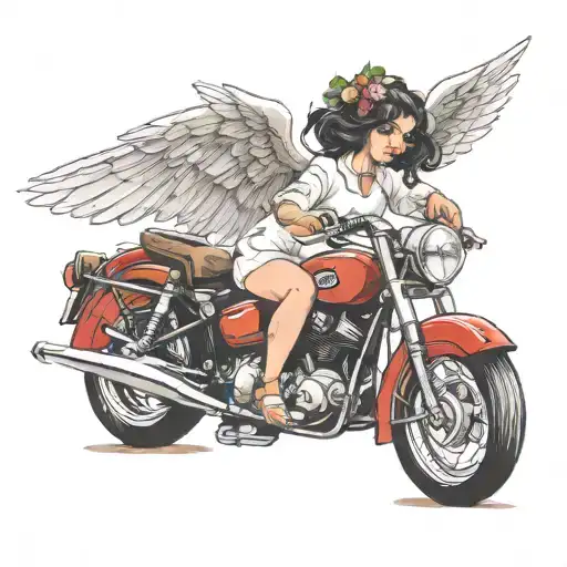 arcan angel tattoo design idea