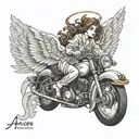 arcan angel tattoo design idea