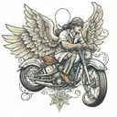 arcan angel tattoo design idea