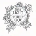 Based on the song by the smiths called 'there is a light that never goes out' tattoo design idea