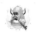 pinguin mafia tattoo design idea