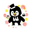 pinguin gangster tattoo design idea