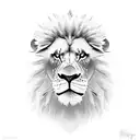 Angry Lion King tattoo design idea