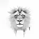 Angry Lion King tattoo design idea