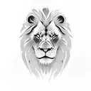 Angry Lion King tattoo design idea