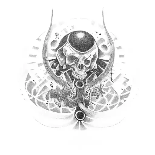 nossa senhora pisando na serpente tattoo design idea