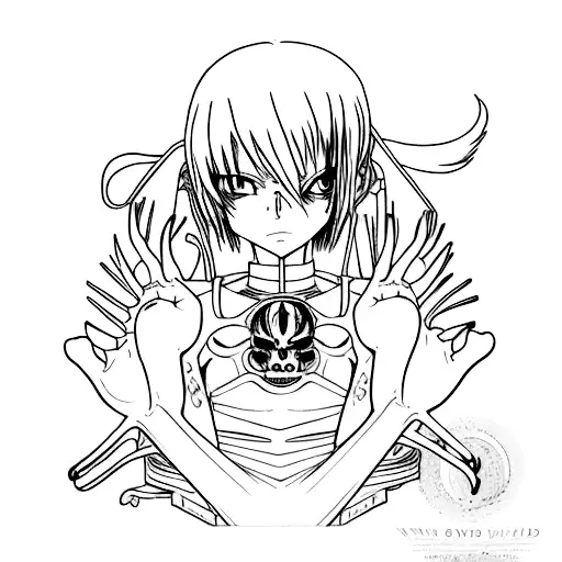 elfen lied tattoo design idea