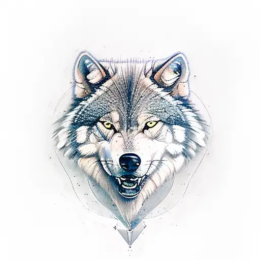Timberwolf terminator tattoo design idea