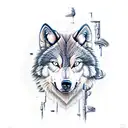 Timberwolf terminator tattoo design idea