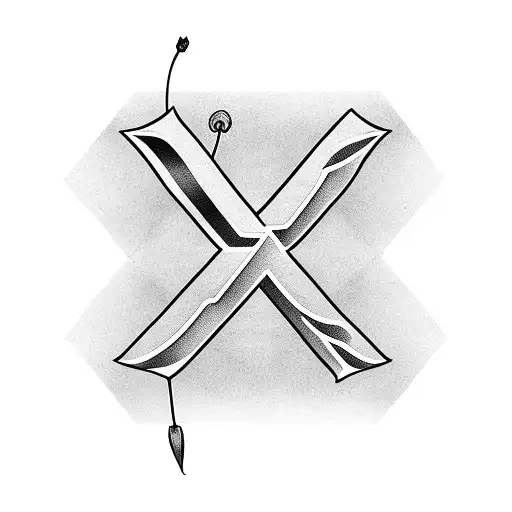 Cherries with the letters "R" and "L" tattoo design idea