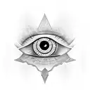 Evil Eye tattoo design idea