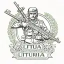 Lithuanian Rifle Association tattoo design idea